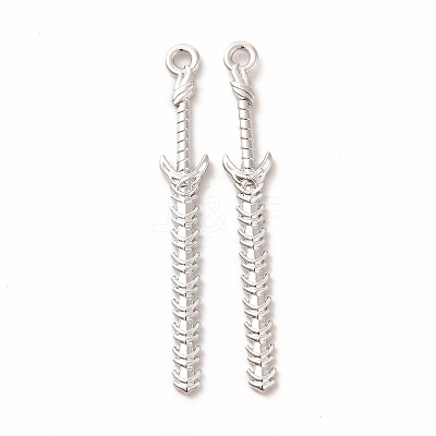 Rack Plating Alloy Big Pendants PALLOY-E025-13P-1