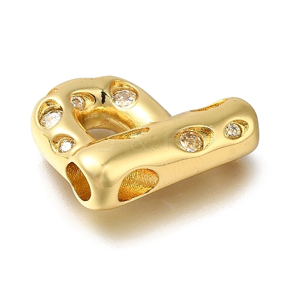 Brass with Cubic Zirconia Pendants KK-Q818-03P-G-1