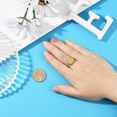 Stainless Steel Cuff Ring Findings X-PW-WG67428-11-1