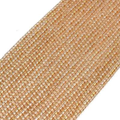Electroplate Glass Beads Strands GL-CBAA615-01G-1