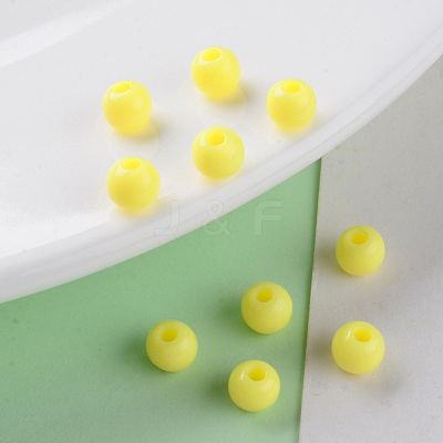 Opaque Acrylic Beads MACR-S370-C6mm-A10-1