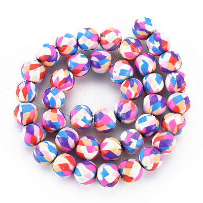 Handmade Polymer Clay Beads Strands CLAY-N008-054-04-1