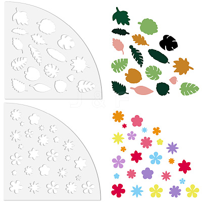 Acrylic Tie Dye Stencils Reusable Art Painting Template DIY-WH0429-004-1