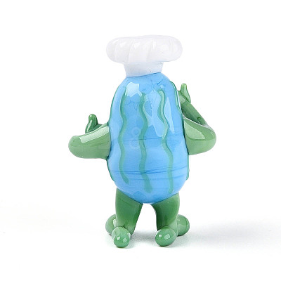 Handmade Lampwork Cartoon Chef Display Decorations LAMP-T025-12M-1