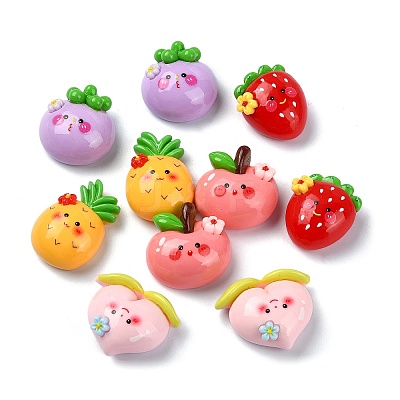 Opaque Resin Decoden Cabochons CRES-M031-06-1