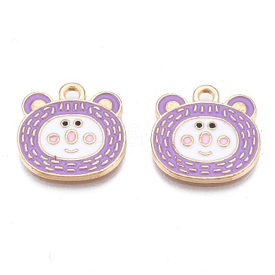Alloy Enamel Pendants ENAM-N054-74B-1