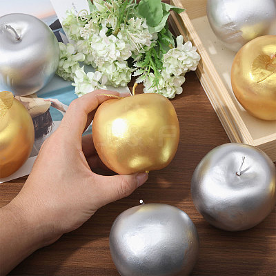 8Pcs 2 Colors Foam Imitation Apple DJEW-CA0001-41-1