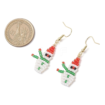 TOHO Round Seed Beads Dangle Earrings EJEW-MZ00566-01-1