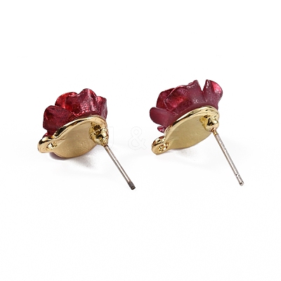 Resin Stud Earring Findings ZIRC-TAC0002-025-1