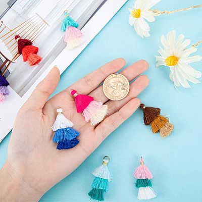 Cotton Thread Tassel Pendant Decorations FIND-NB0001-07-1
