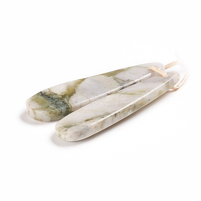 Natural Xiuyan Jade Pendants G-G827-03B-1