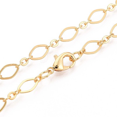 Brass Cable Chains Necklace Making MAK-S072-16A-G-1
