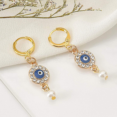 Brass Huggie Hoop Earring Findings KK-BC0005-28G-1