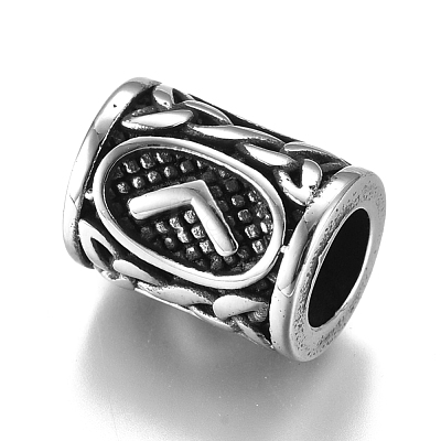 304 Stainless Steel European Beads OPDL-G010-06AS-02V-1
