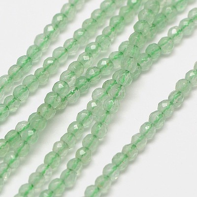 Natural Green Aventurinee Beads Strands G-A129-3mm-D03-1