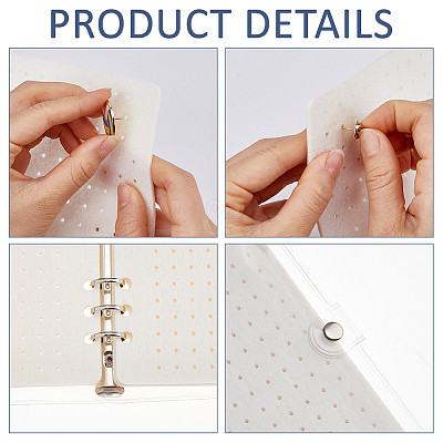 Felt Brooches Collection Binder Book AJEW-FH0007-29A-1