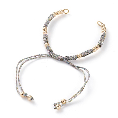 Adjustable Polyester Braided Cord Bracelet Making AJEW-JB00892-07-1