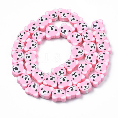 Handmade Polymer Clay Bead Strands CLAY-S096-004-01I-1