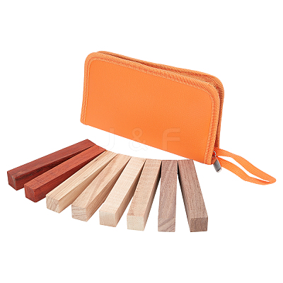 8 Pcs 4 Colors Wood Block WOOD-CA0001-13-1