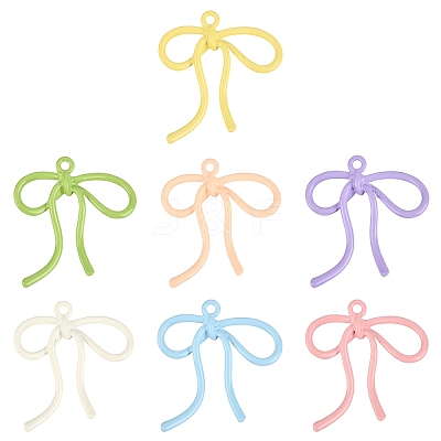 5Pcs Baking Paint Alloy Pendants FIND-YW0009-10A-1