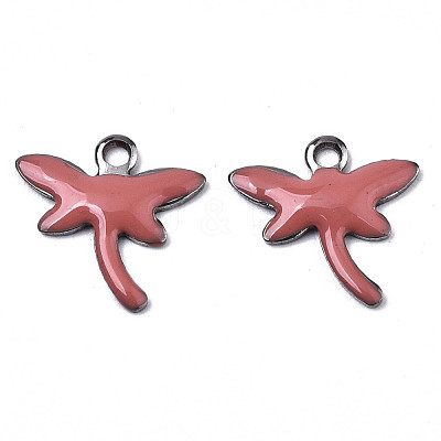 201 Stainless Steel Enamel Charms STAS-N088-19J-1