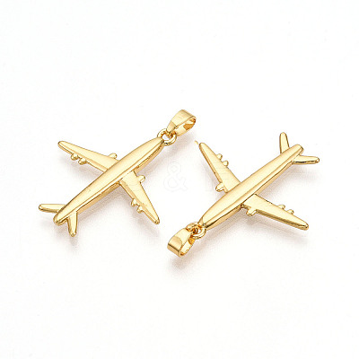 Brass Pendants KK-T070-88G-1