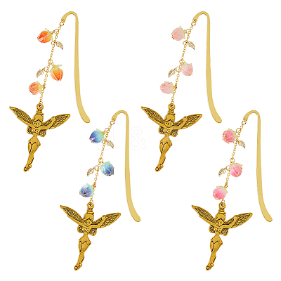 Alloy Hook Bookmarks AJEW-FH00018-1