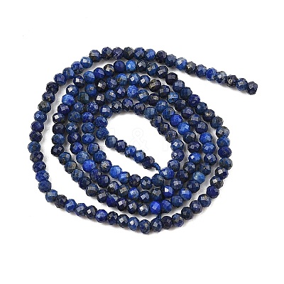 Dyed Natural Lapis Lazuli Beads Strands G-K376-B05-01-1
