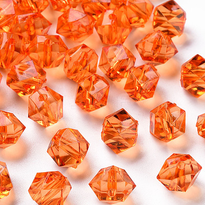 Transparent Acrylic Beads TACR-S154-15B-84-1