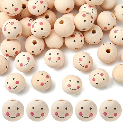 Natural Wood Beads X-WOOD-T019-13A-1