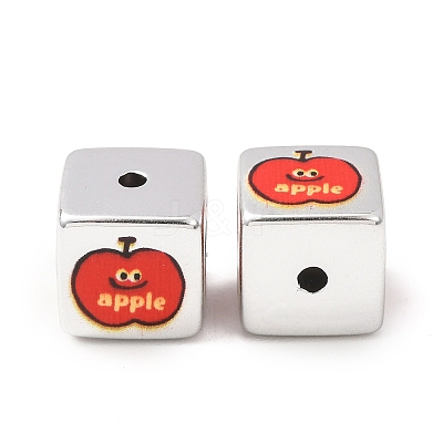 Printed Plating Acrylic Beads AC-CBA655C-17D-1