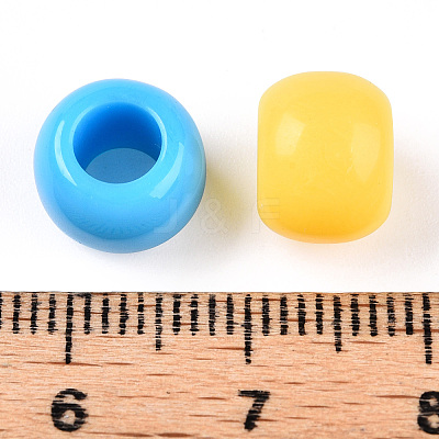 Opaque Acrylic Beads SACR-N018-06B-M-1