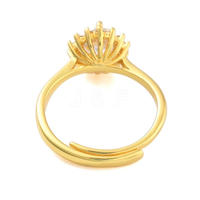 Clear Cubic Zirconia Adjustable Rings RJEW-L120-018G-04-1