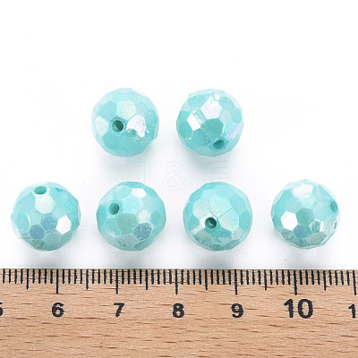 Opaque Acrylic Beads TACR-S154-10F-04-1