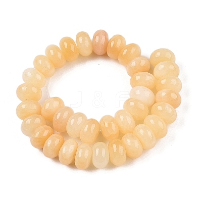 Natural Yellow Jade Beads Strands G-T138-74A-1