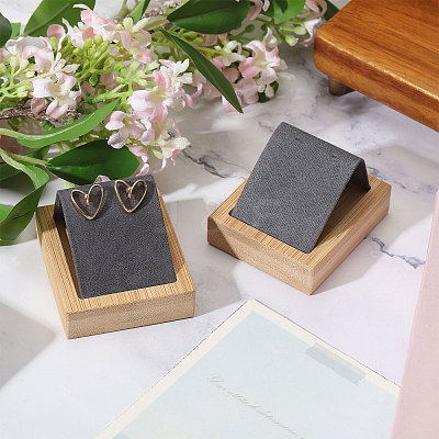 Velvet Earring Display Stand ODIS-WH0086-102-1