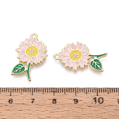 Alloy Enamel Pendants ENAM-T024-32D-G-1