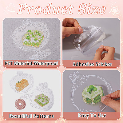 3Sets 3 Styles PET Waterproof Decorative Stickers DIY-TA0010-64B-1