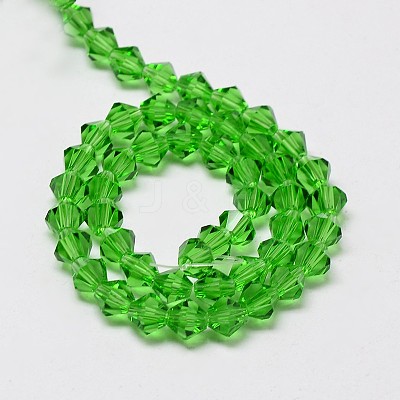 Imitate Austrian Crystal Bicone Glass Beads Strands GLAA-F029-3x3mm-03-1