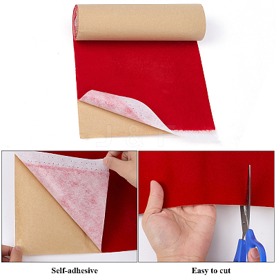 1Pc Flocking Cloth Self-adhesive Fabric DIY-CY0001-88E-1