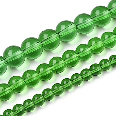 Transparent Glass Beads Strands GLAA-T032-T8mm-07-1