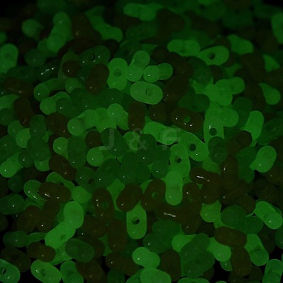 Luminous Transparent Acrylic Beads LACR-D009-01K-1