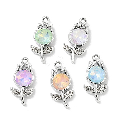 Alloy K5 Glass Pendants FIND-L024-18P-1