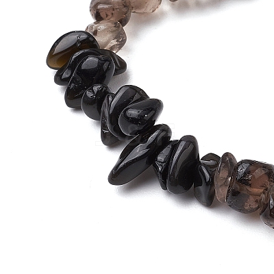 Gemstone Stretch Bracelet BJEW-JB11012-05-1