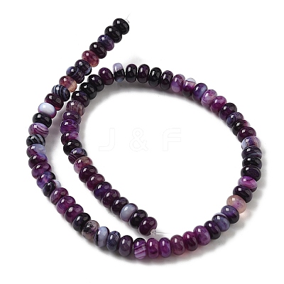 Natural Banded Agate Beads Strands G-F790-I01-01O-1