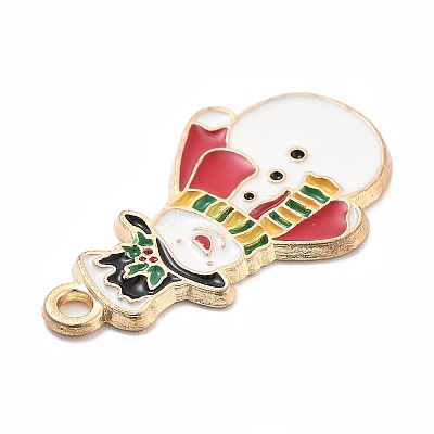 Christmas Theme Alloy Enamel Pendants ENAM-D060-04B-1