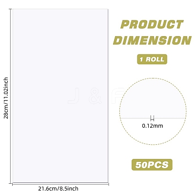 PET Plastic Sheets LS-DIY-WH0304-942-1