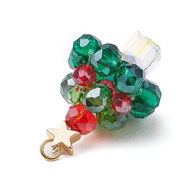 Glass Beads Pendants PALLOY-TA00172-1