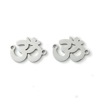 Non-Tarnish 201 Stainless Steel Connector Charms STAS-U003-04P-1