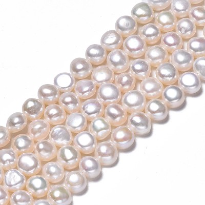 Natural Cultured Freshwater Pearl Beads Strands PEAR-N014-07B-1